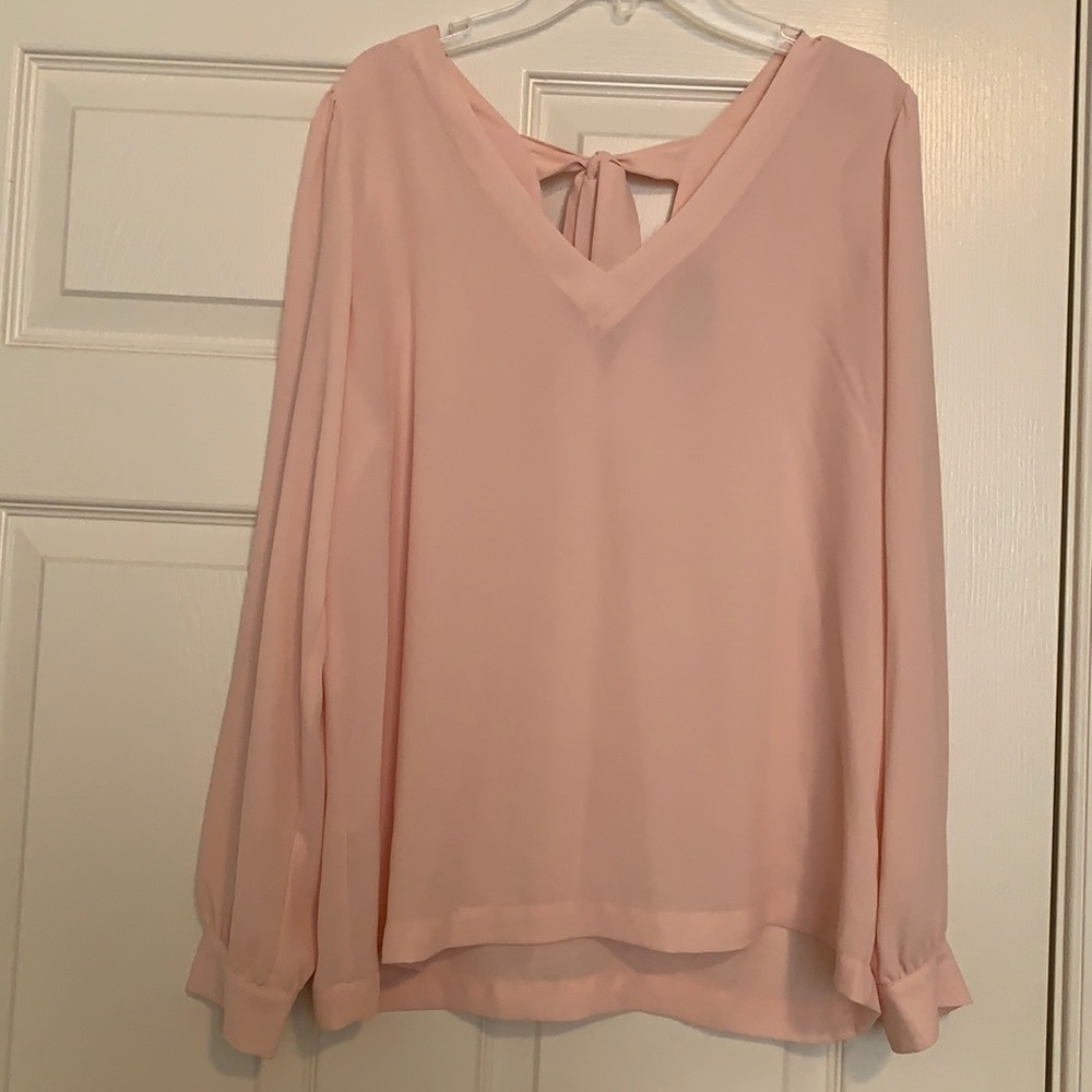 LOFT Size S blush pink blouse